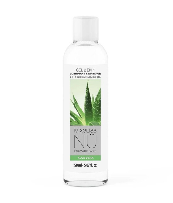 MIXGLISS – 2-IN-1-GLEIT- UND MASSAGEGEL AUF WASSERBASIS, NURU ALOE VERA, 150 ML