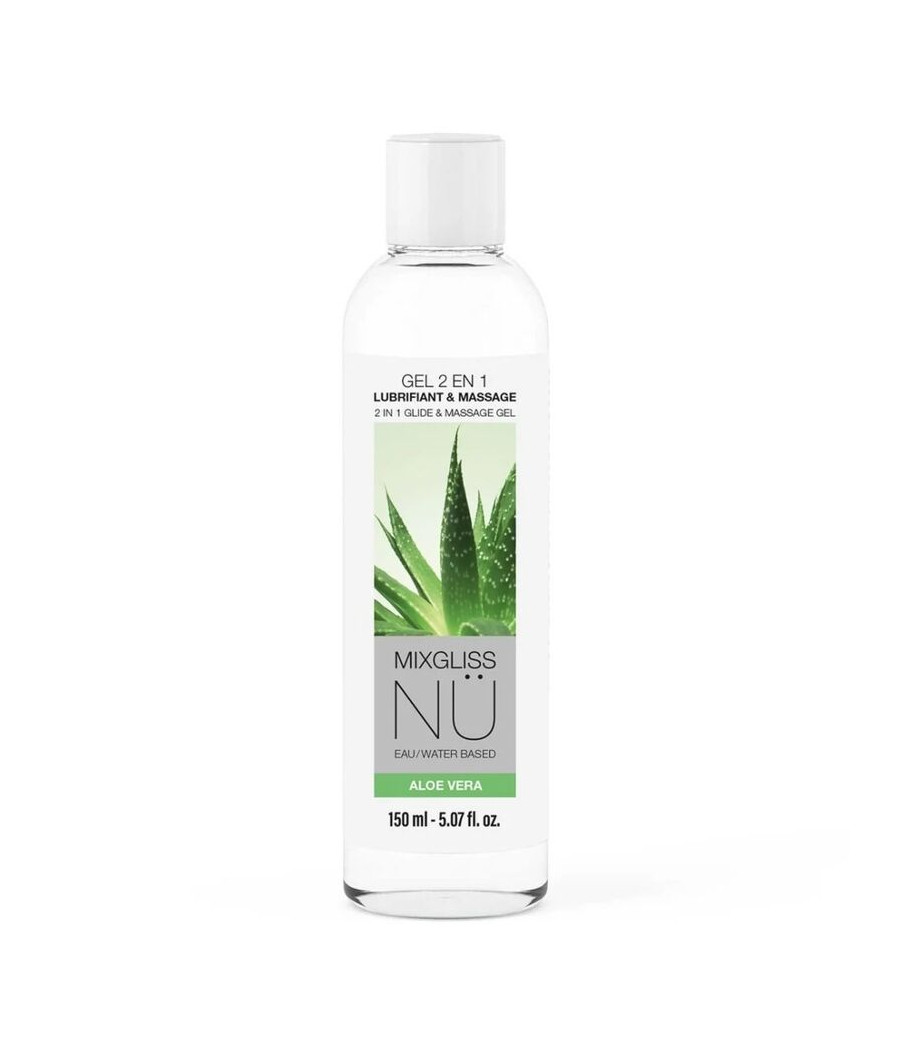 MIXGLISS - 2 IN 1 WATER-BASED LUBRICANT AND MASSAGE GEL NURU ALOE VERA 150 ML