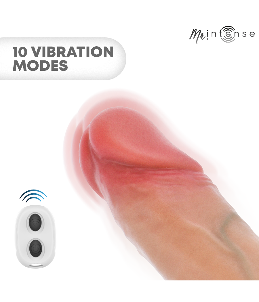 MR INTENSE - ARNOLD M VIBRADOR FUNDA PENE SILICONA CONTROL REMOTO 14.5 CM -Ø- 4 CM