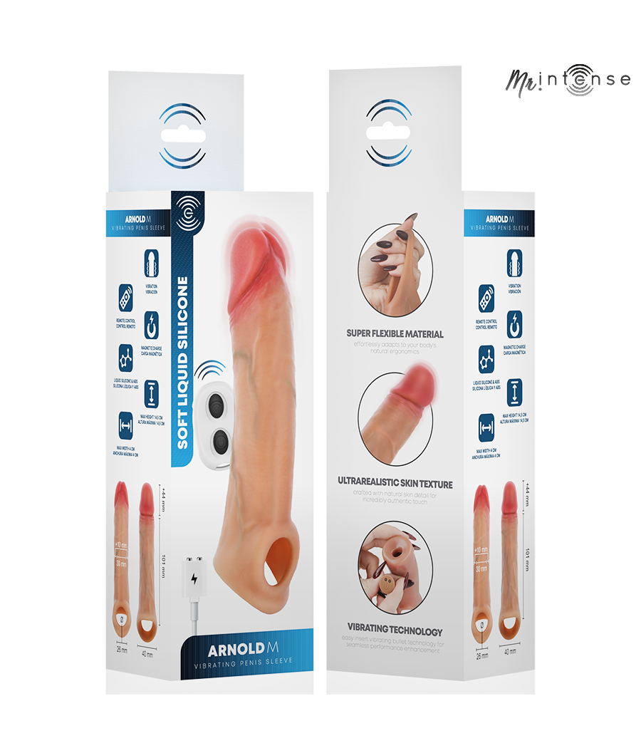 MR INTENSE - ARNOLD M GUAINA VIBRANTE ULTRA-REALISTICA PER PENE 14,5 CM -Ø- 4 CM