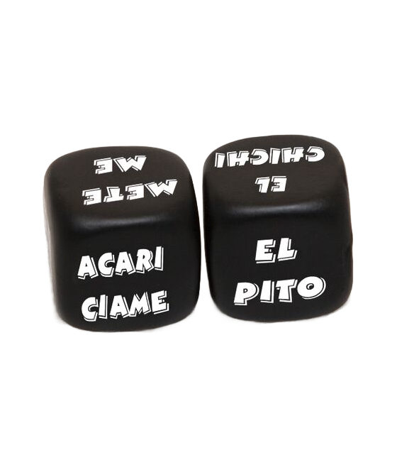 DIABLO PICANTE - 2 DADOS DE AÇÃO E PARTE DO CORPO (COR ALEATÓRIA)