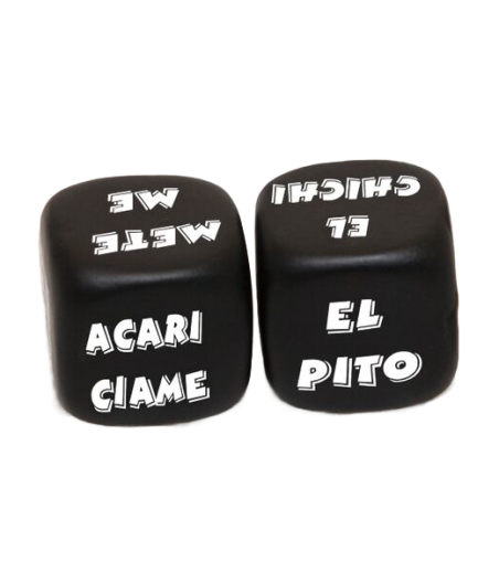 DIABLO PICANTE - 2 DADOS DE AÇÃO E PARTE DO CORPO (COR ALEATÓRIA)