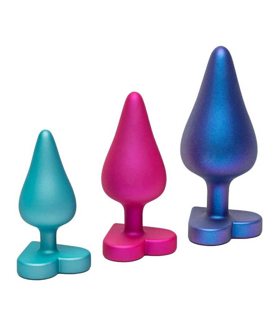 ROMP - LUSTER KIT DE ENTRENAMIENTO ANAL S/M/L CON BASE EN FORMA DE CORAZÓN