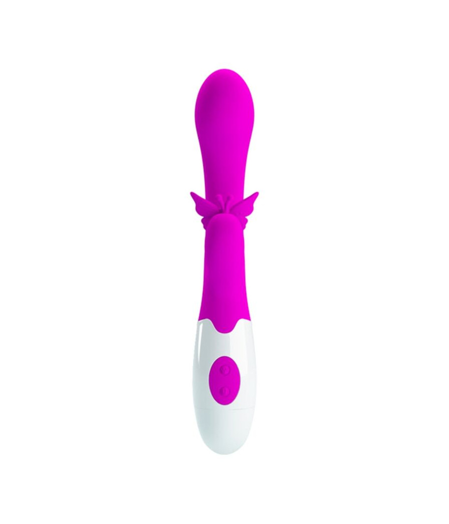 PRETTY LOVE - VIBRATORE A CONIGLIO BUTTERFLY KISS 30 FUNZIONI VIOLA