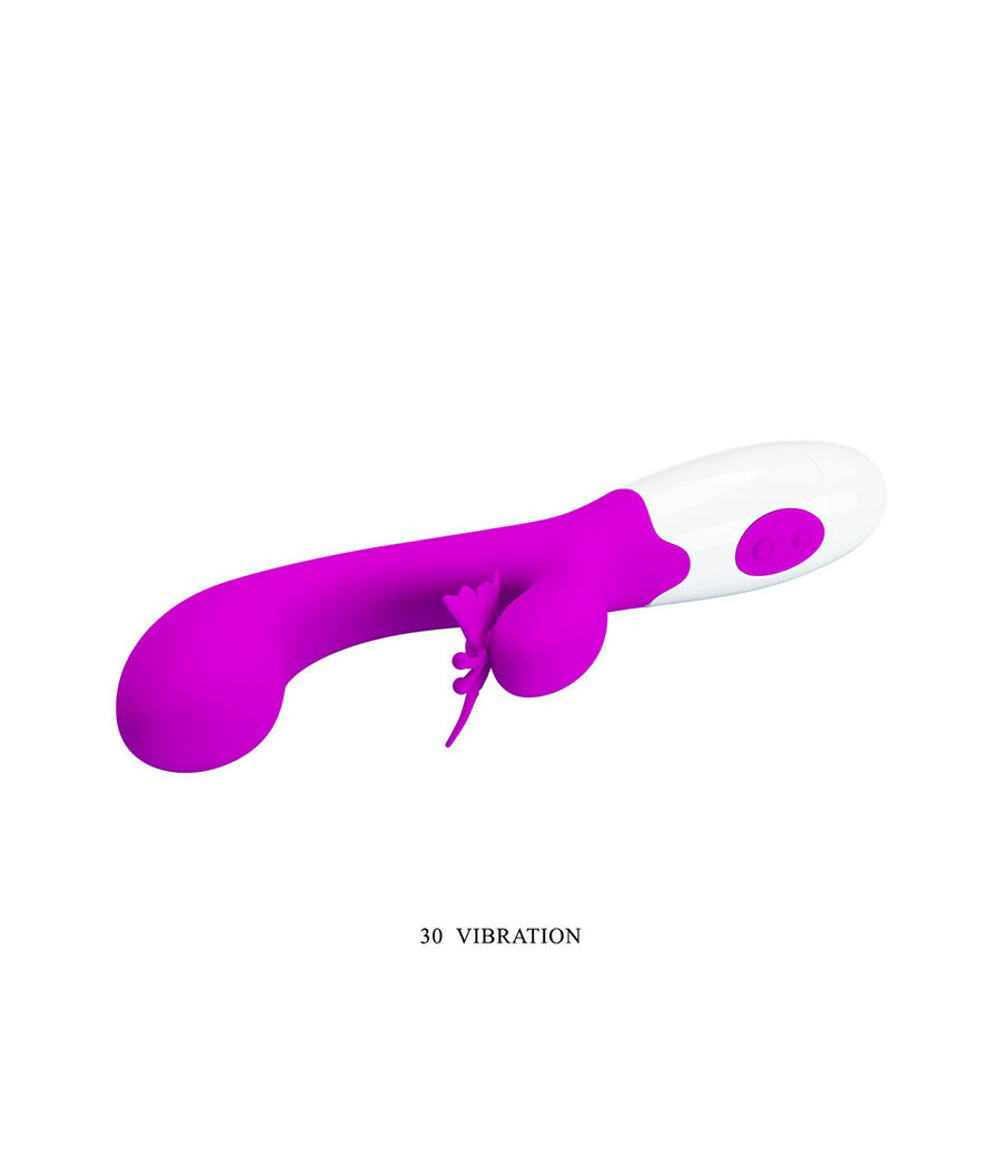 PRETTY LOVE - VIBRATEUR LAPIN VIOLET 30 FONCTIONS BAISER PAPILLON