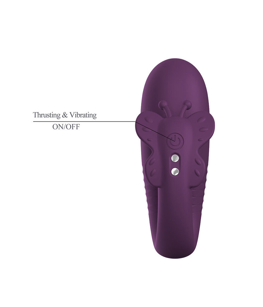 PRETTY LOVE - VIBRATORE A UOVO KLAY CON SPINTA, CONTROLLO TRAMITE APP, VIOLA