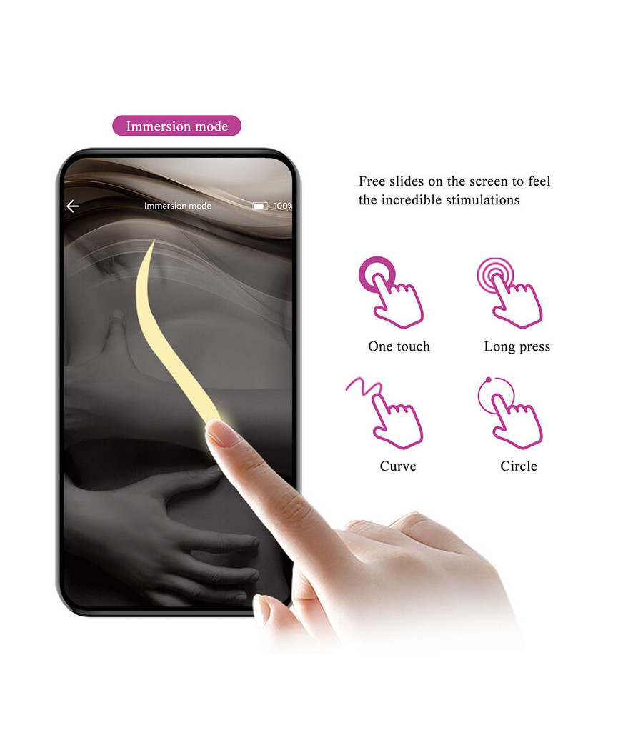 PRETTY LOVE - KLAY THRUSTING EGG VIBRATOR APP CONTROL PURPLE