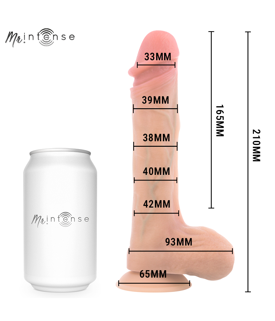 MR INTENSE - BRADLEY VIBRADOR DE SILICONE COM EFEITO DE AQUECIMENTO E CONTROLE REMOTO 21 CM - Ø - 4,2 CM