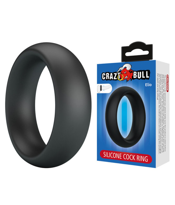 CRAZY BULL - ELIO ANELLO PER PENE IN SILICONE NERO