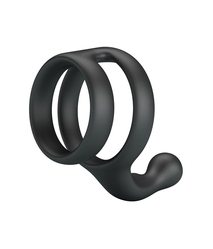 CRAZY BULL - ANEL DUPLO PARA PÊNIS E TESTÍCULOS YANCY PRETO