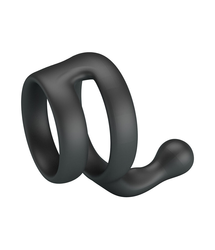 CRAZY BULL - ANEL DUPLO PARA PÊNIS E TESTÍCULOS YANCY PRETO