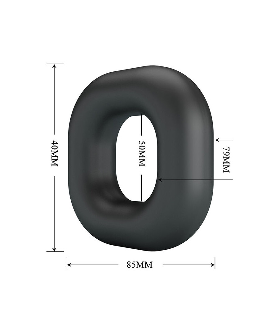 CRAZY BULL - WALDEN SUPERSOFT SILIKON-PENNISRING SCHWARZ