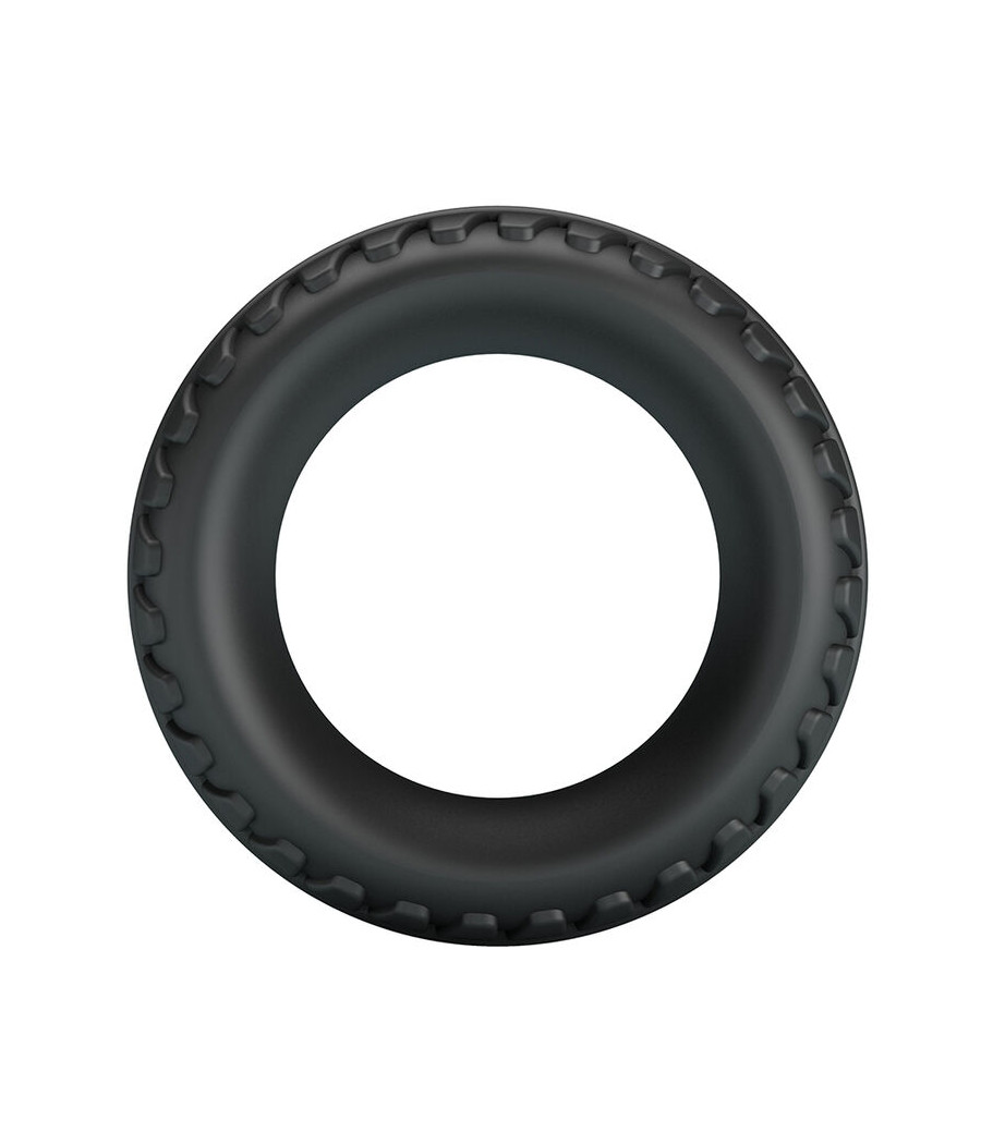 CRAZY BULL - MERRITT TEXTURED SILICONE COCK RING BLACK