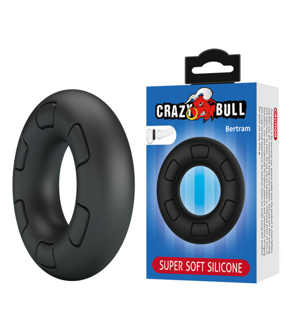 CRAZY BULL - BERTRAM SUPERSOFT SILIKON-PENNISRING SCHWARZ