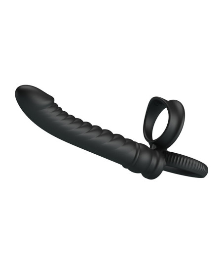 PRETTY LOVE - MERRITT VIBRADOR ANAL CON ANILLO Y VIBRACIÓN NEGRO