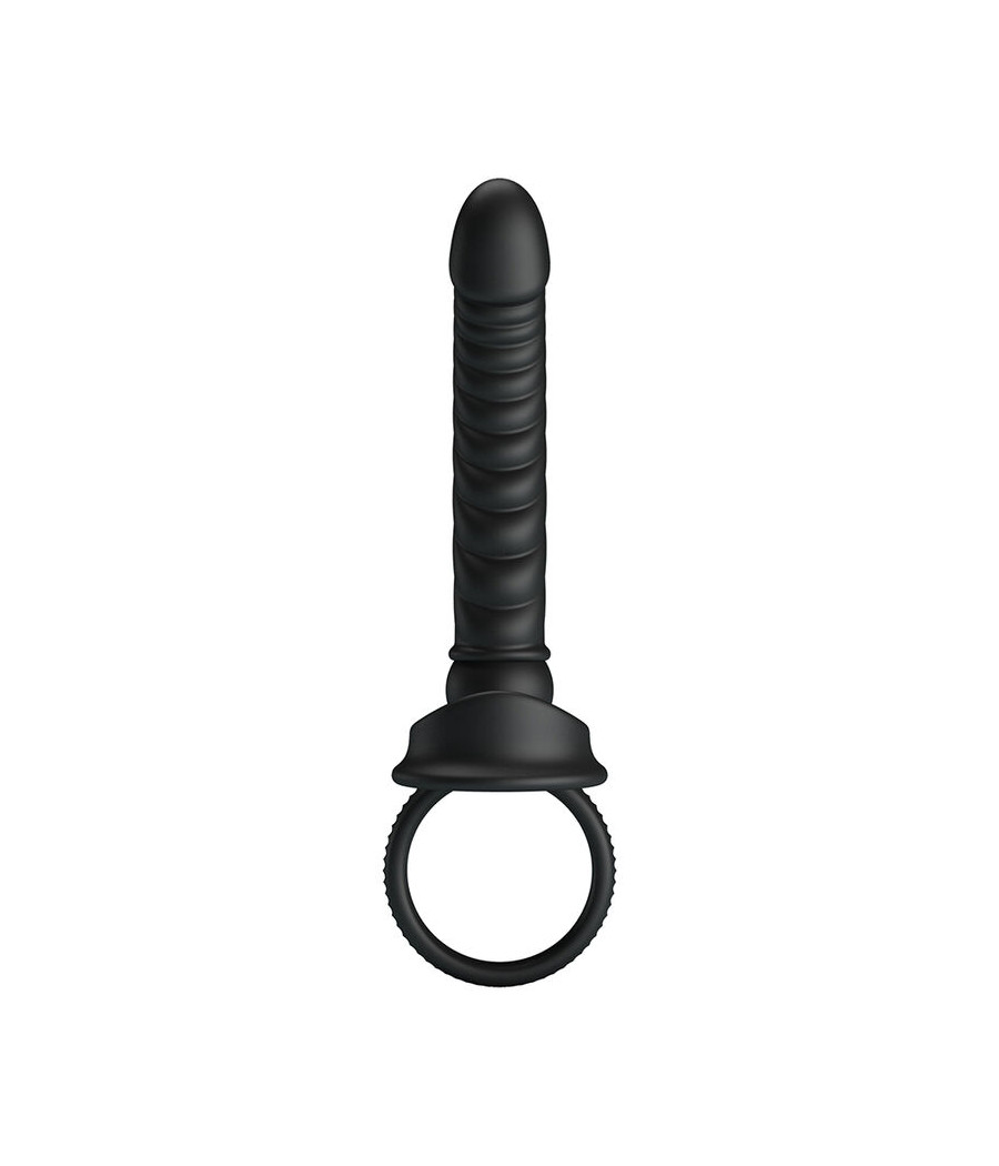 PRETTY LOVE - MERRITT ANALVIBRATOR MIT RING UND VIBRATIONSFUNKTION, SCHWARZ