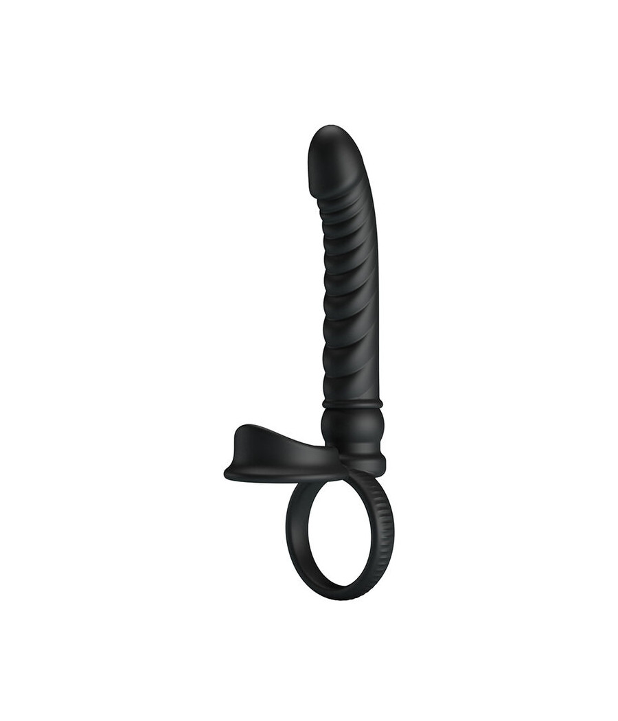 PRETTY LOVE - MERRITT VIBRADOR ANAL CON ANILLO Y VIBRACIÓN NEGRO