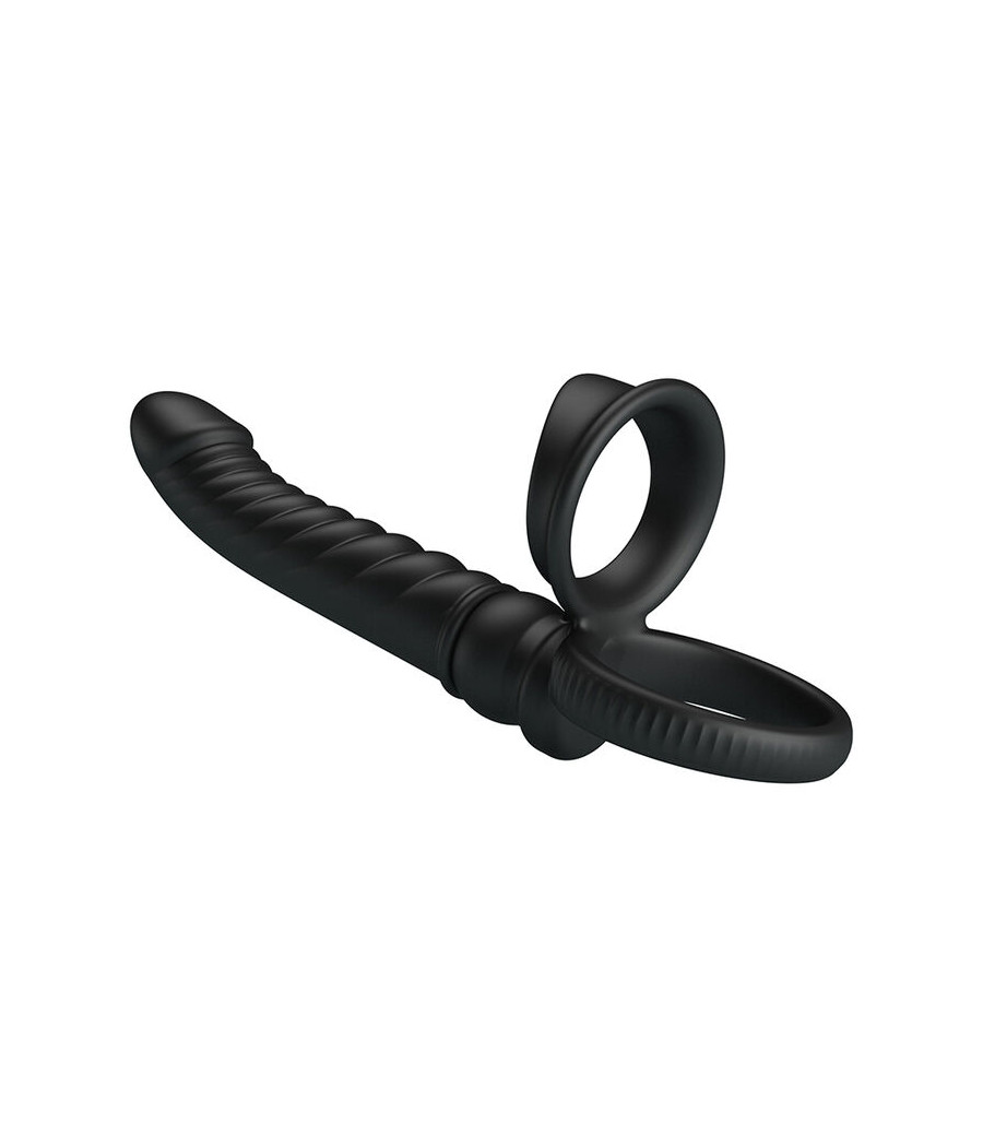 PRETTY LOVE - MERRITT VIBRADOR ANAL CON ANILLO Y VIBRACIÓN NEGRO