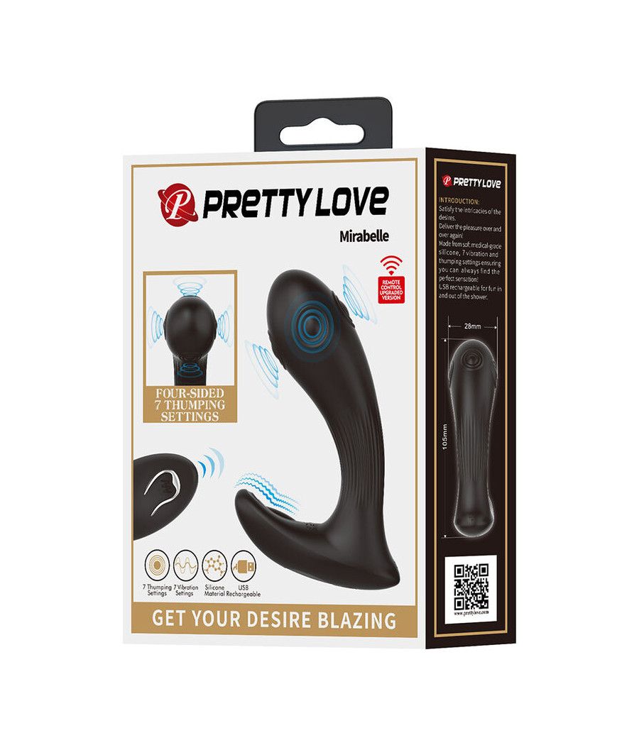 PRETTY LOVE - MIRABELLE PROSTATE VIBRATOR WITH REMOTE CONTROL