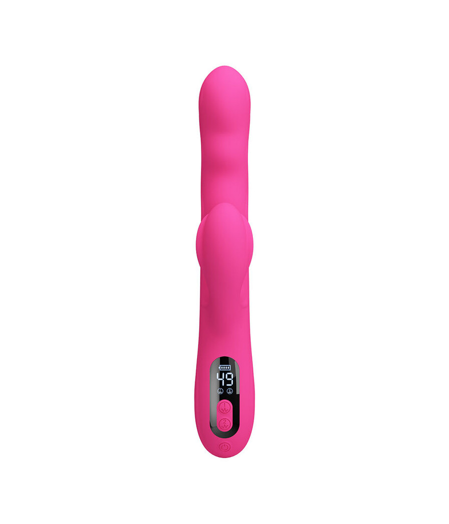 PRETTY LOVE - WINTERS MULTIFUNKTIONS-HASENVIBRATOR MIT LED-ANZEIGE, PINK