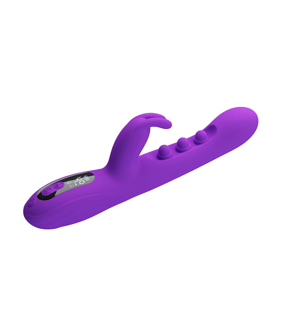 PRETTY LOVE - SABIEN VIBRADOR RABBIT CON ESTIMULACIÓN POR GOLPETEOS Y LED MORADO
