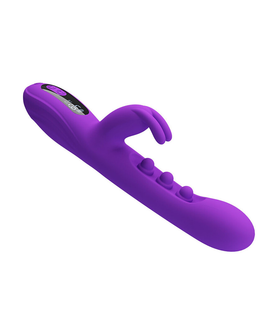PRETTY LOVE - VIBRATORE A CONIGLIO SABIEN CON STIMOLAZIONE A PERCUSSIONE E LED VIOLA