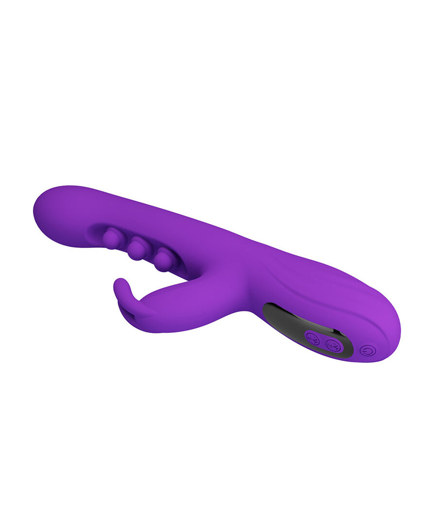 PRETTY LOVE - SABIEN RABBIT VIBRATOR MIT KLOPFSTIMULATION UND LILA LED