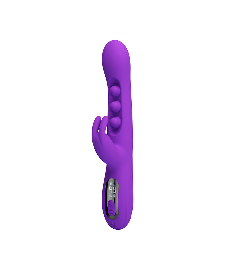 PRETTY LOVE - SABIEN VIBRADOR RABBIT CON ESTIMULACIÓN POR GOLPETEOS Y LED MORADO