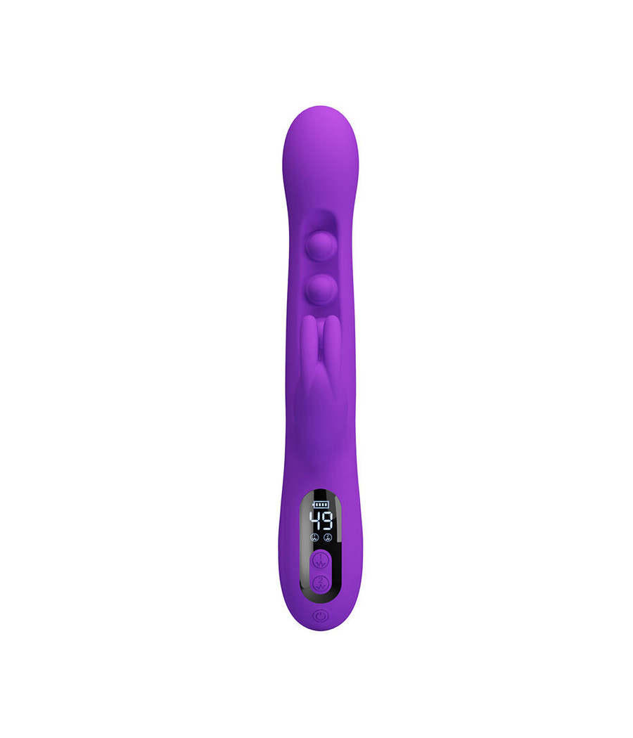 PRETTY LOVE - SABIEN VIBRADOR RABBIT CON ESTIMULACIÓN POR GOLPETEOS Y LED MORADO