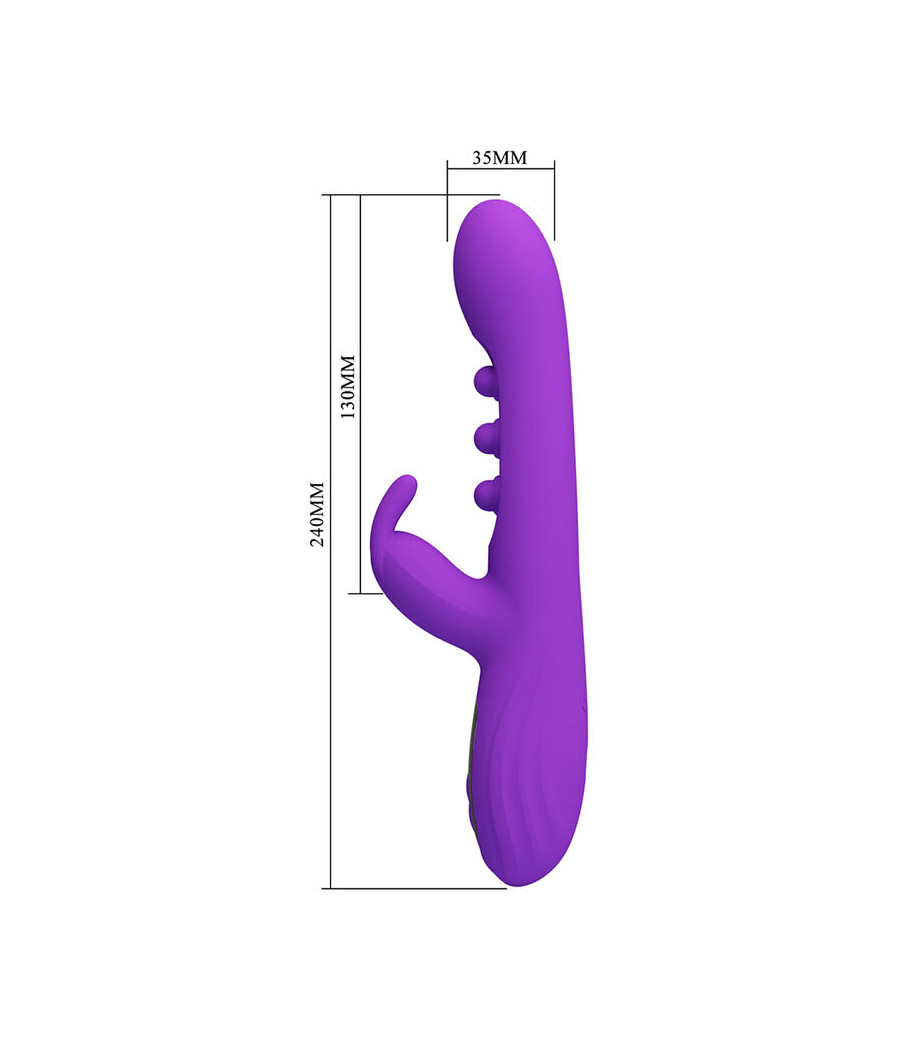 PRETTY LOVE - SABIEN RABBIT VIBRATOR MIT KLOPFSTIMULATION UND LILA LED