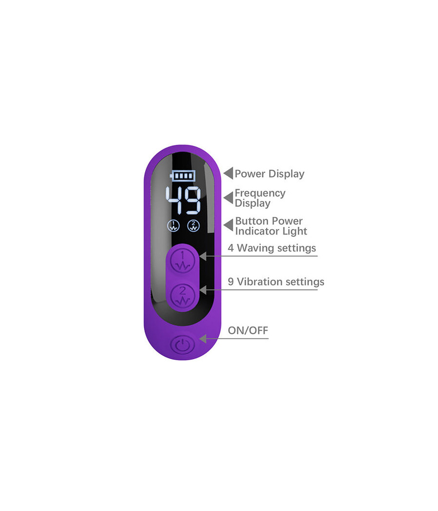 PRETTY LOVE - SABIEN RABBIT VIBRATOR WITH TAPPING STIMULATION AND PURPLE LED