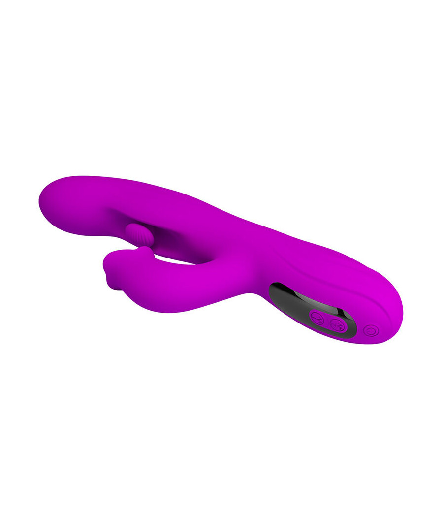 PRETTY LOVE - VIBRADOR OSCILATIVO YALANDA RABBIT COM DISPLAY DE LED ROXO