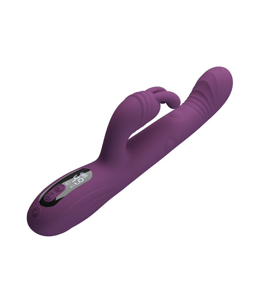 PRETTY LOVE - DEE VIBRADOR MULTIFUNCIONAL COELHO OSCILAÇÃO E PERCUSSÃO ROXO