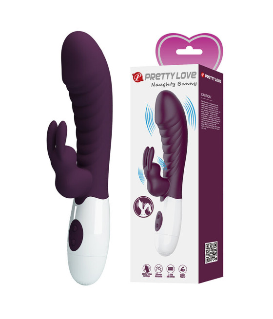 PRETTY LOVE - VIBRATEUR LAPIN NAUGHTY BUNNY 30 FONCTIONS VIOLET