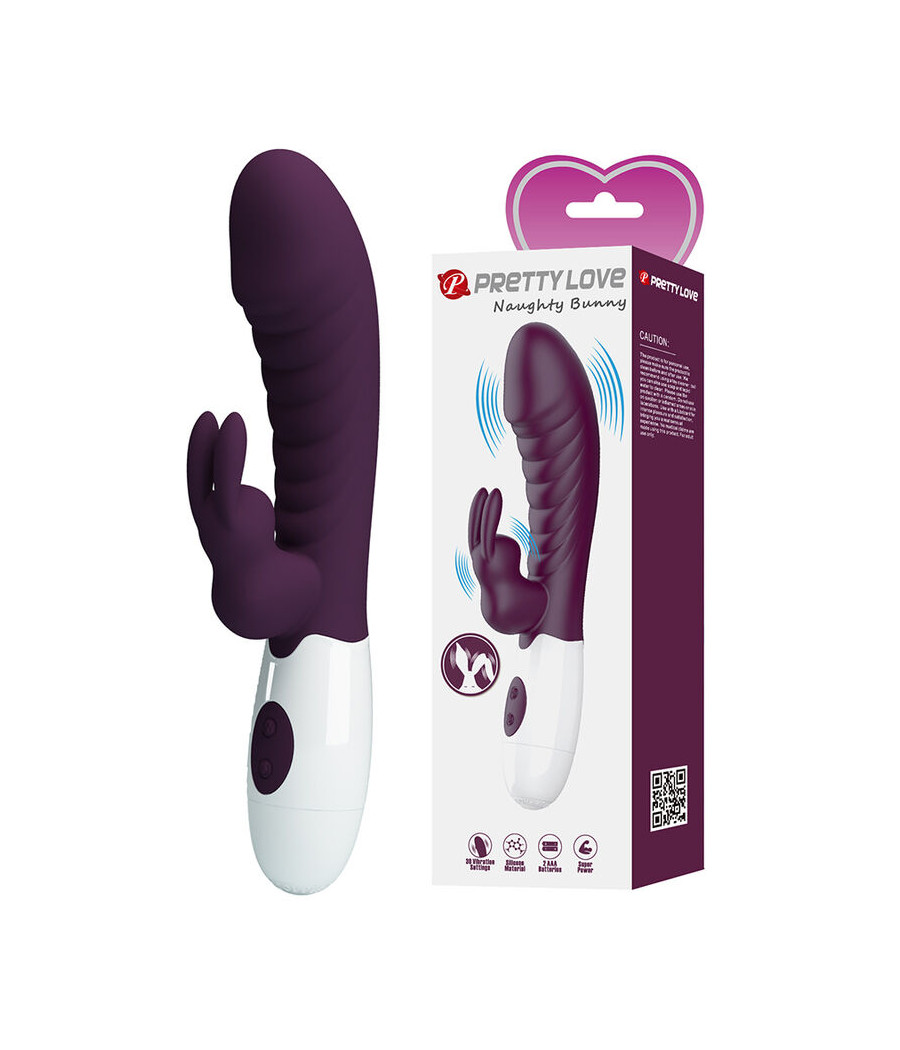 PRETTY LOVE - VIBRATEUR LAPIN NAUGHTY BUNNY 30 FONCTIONS VIOLET