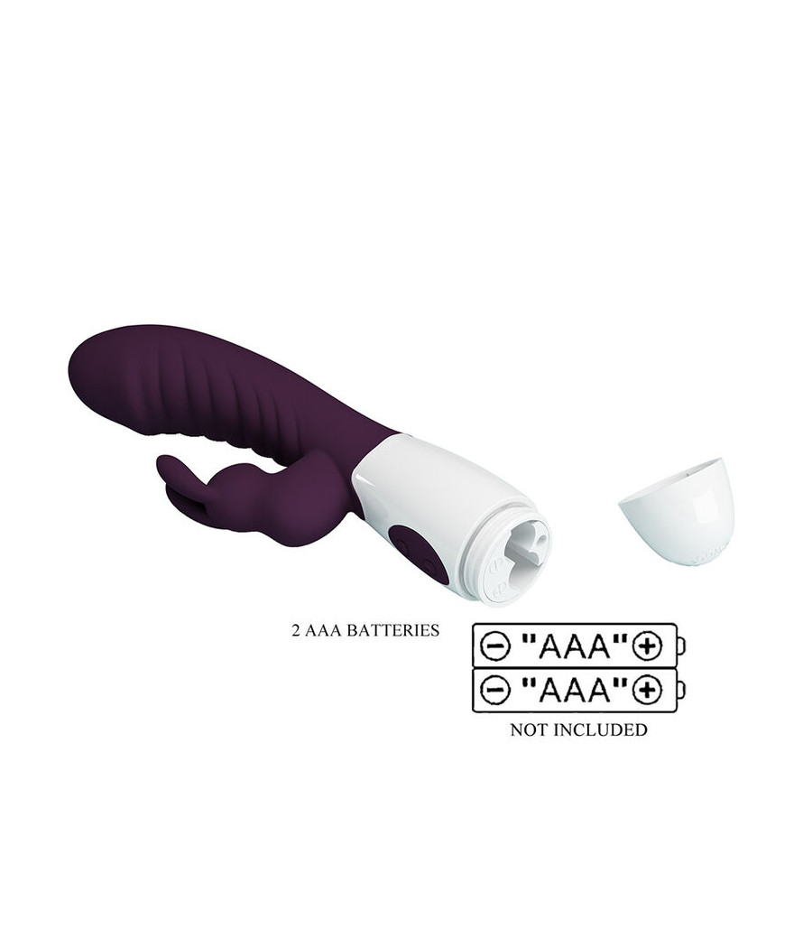 PRETTY LOVE - VIBRATORE A CONIGLIO NAUGHTY BUNNY A 30 FUNZIONI, VIOLA