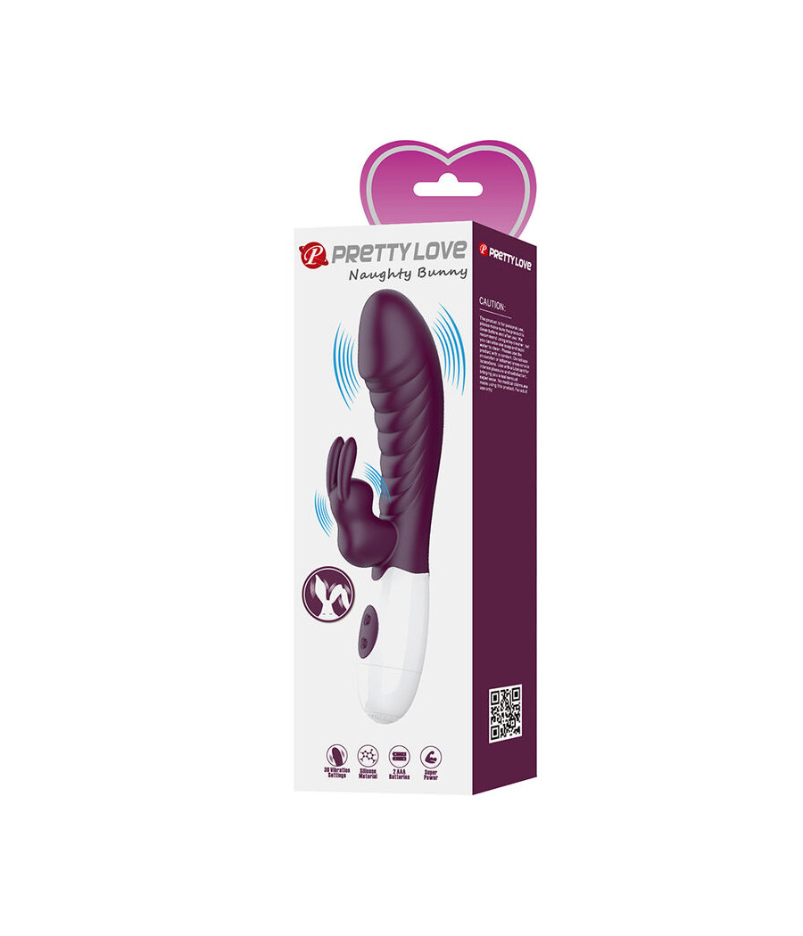 PRETTY LOVE - NAUGHTY BUNNY VIBRADOR RABBIT 30 FUNCIONES MORADO