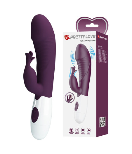 PRETTY LOVE - VIBRATORE A CONIGLIO ROGUE MUSE 30 FUNZIONI VIOLA