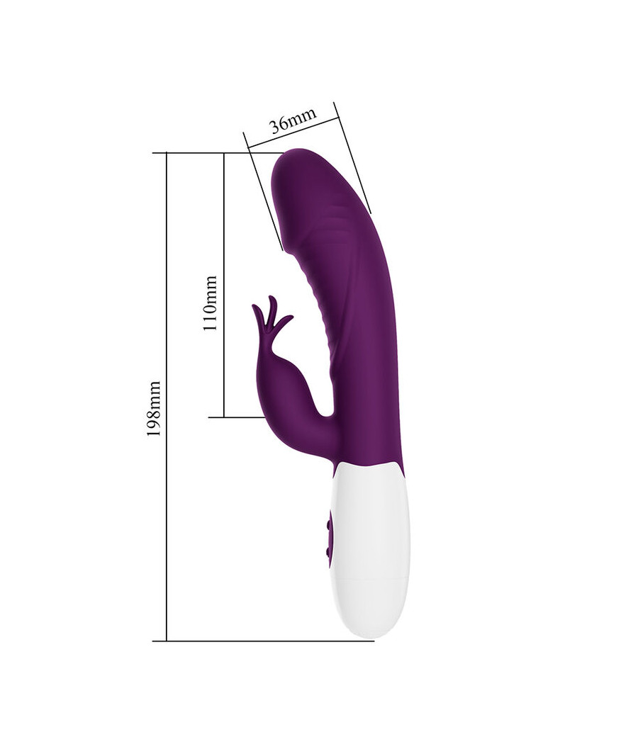 PRETTY LOVE - ROGUE MUSE 30 FUNCTION RABBIT VIBRATOR PURPLE