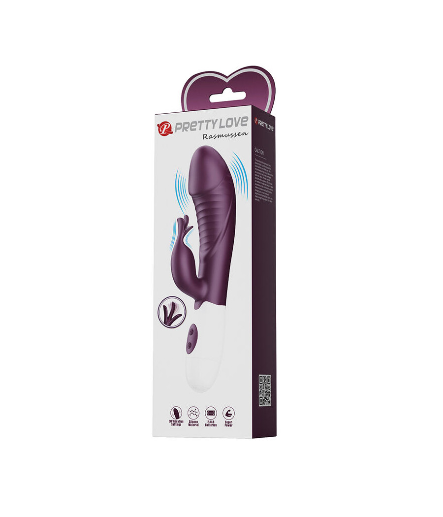 PRETTY LOVE - ROGUE MUSE VIBRADOR RABBIT 30 FUNCIONES MORADO