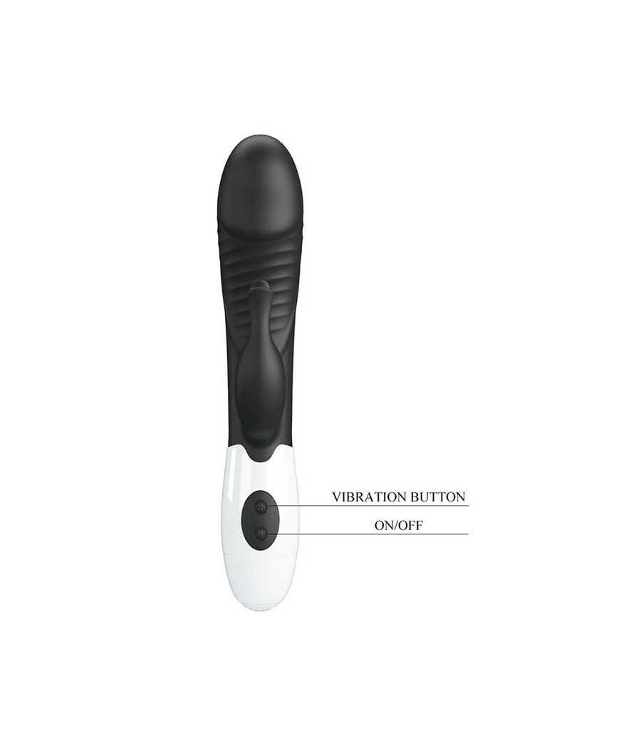 PRETTY LOVE - VIBRATORE A CONIGLIO RASMUSSEN 30 FUNZIONI NERO
