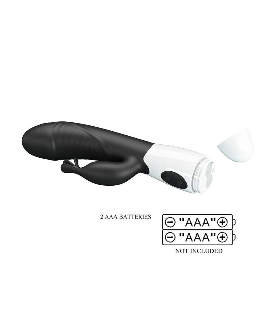 PRETTY LOVE - RASMUSSEN 30 FUNCTION RABBIT VIBRATOR BLACK