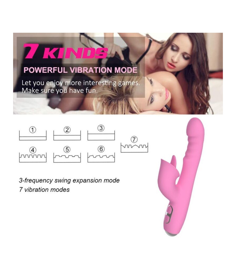 NALONE - T-MAY VIBRADOR MAGIC STICK COELHO - ROSA