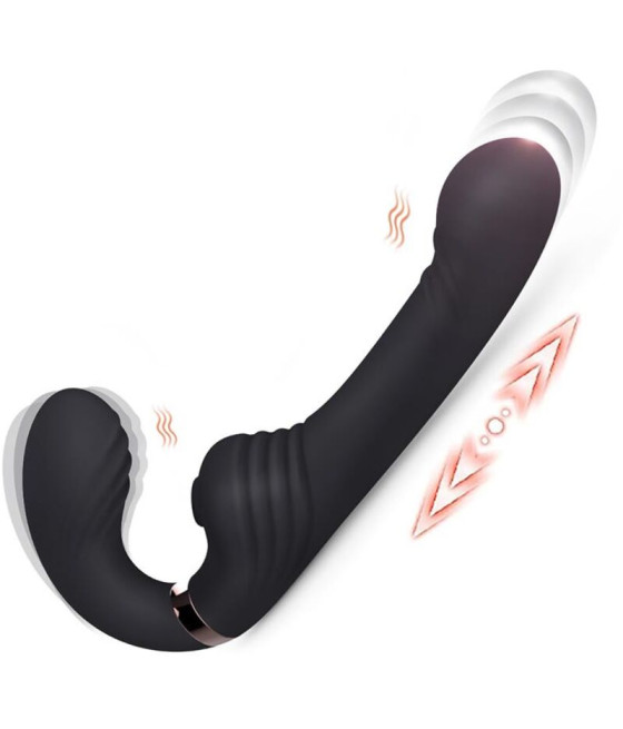 NALONE - ALLOW DUAL VIBE WITH ROTATION AND THRUSTING BLACK