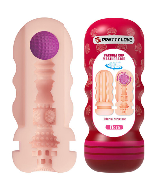PRETTY LOVE - FLORA VAGINA MASTURBATOR MIT SAUGAUFGANG UND INNENSTRUKTUREN