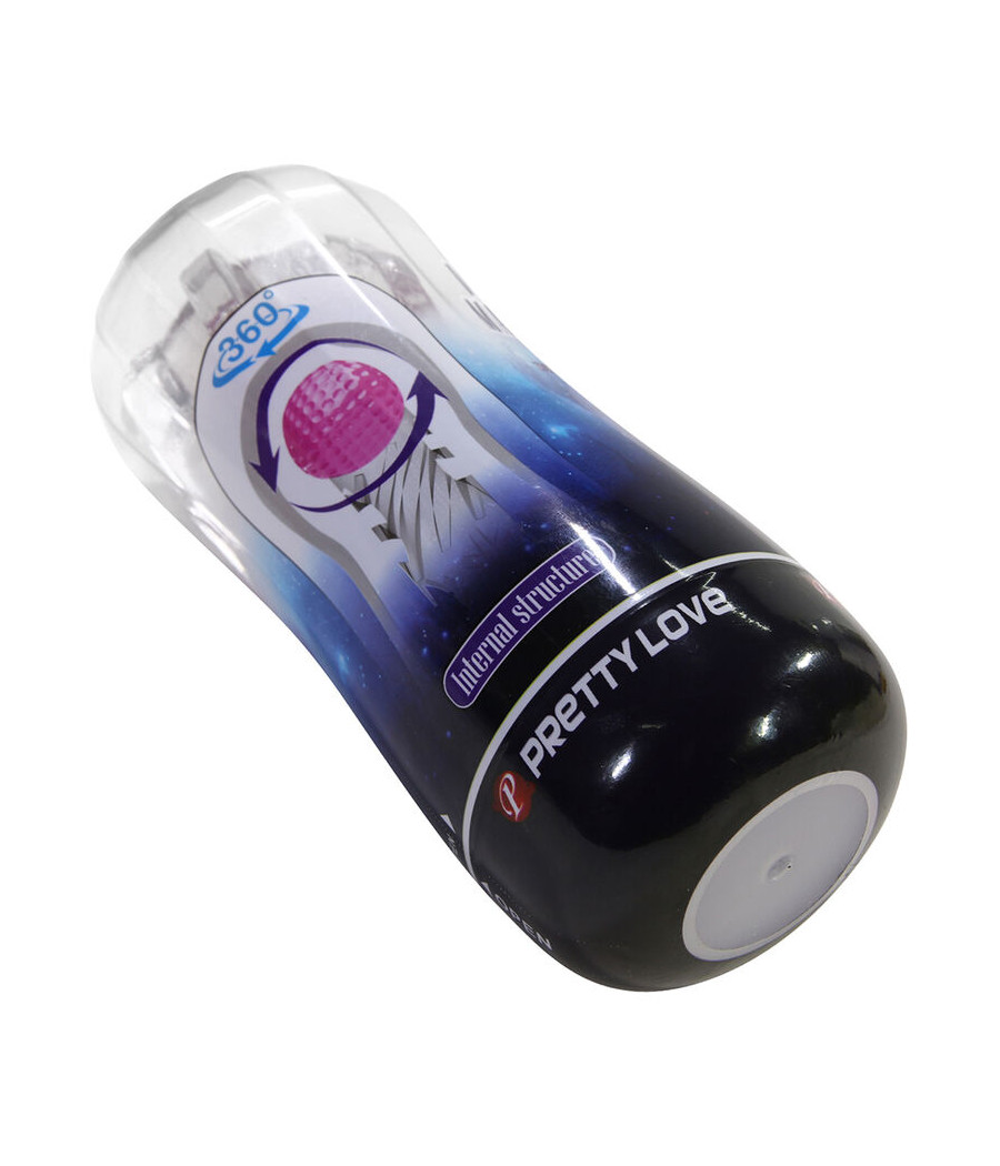 PRETTY LOVE - 360º TEXTURED MASTURBATION CUP CLEAR
