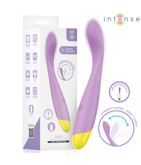 INTENSE - LUCCA STIMOLATORE DEL PUNTO G FLESSIBILE RICARICABILE TRAMITE USB