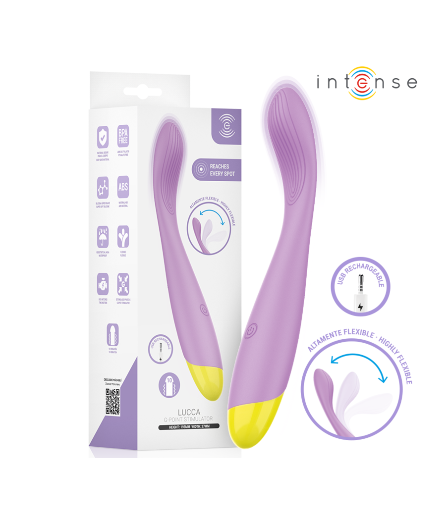 INTENSE - LUCCA FLEXIBLER, USB-AUFLADBARER G-PUNKT-STIMULATOR