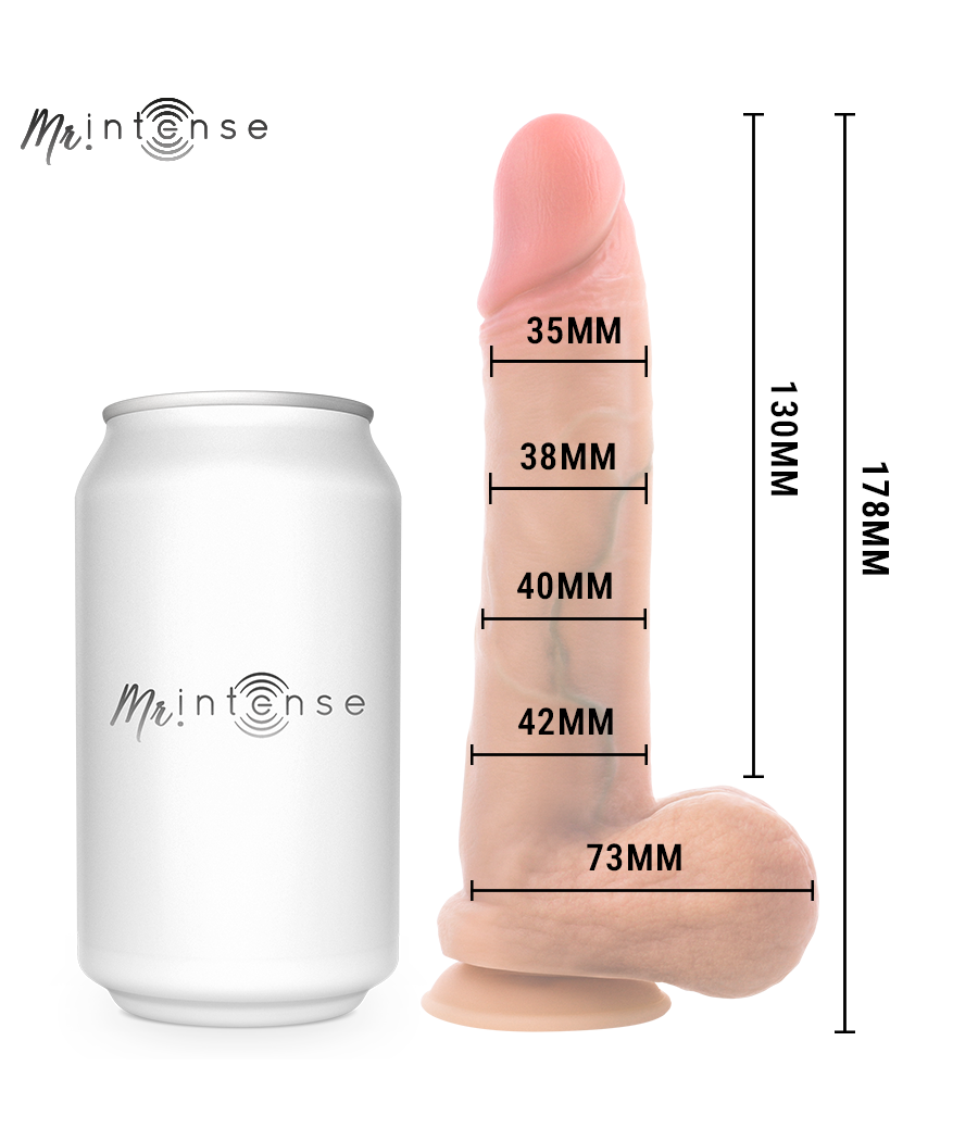 MR INTENSE - GARY S PENE IN SILICONE ULTRA-REALISTICO CON TESTICOLI 17,8 CM -Ø- 4,2 CM