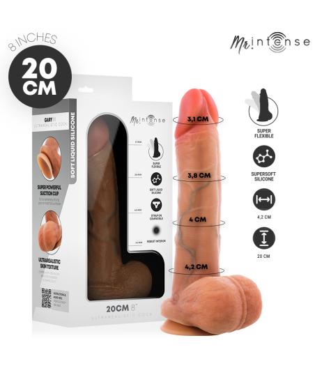 MR INTENSE - GARY M DILDO SILICONA 20 CM -Ø- 4.2 CM